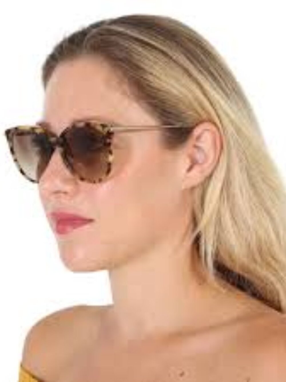 Lacoste Women's Cat-Eye Sunglasses / Havana Blue